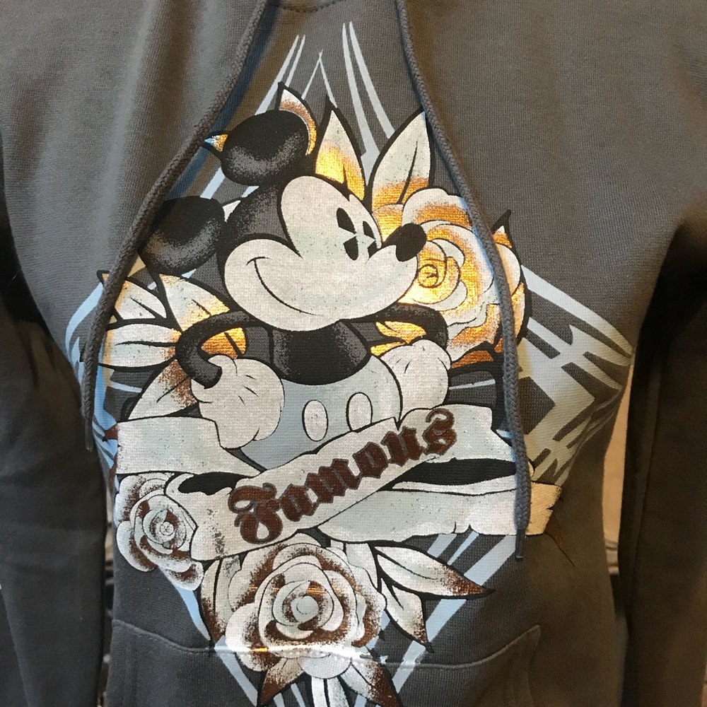 NWOT Vintage Disney Mickey Mouse Hoodie Sweatshirt - Picture 2 of 6